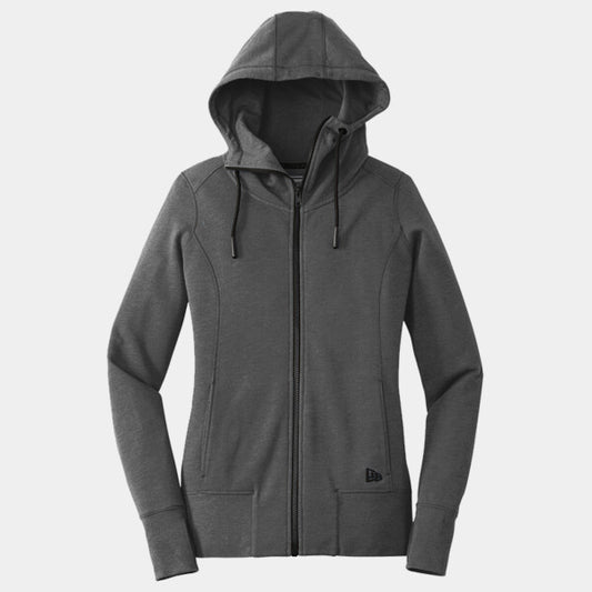 ® LADIES TRI BLEND FLEECE FULL ZIP HOODIE