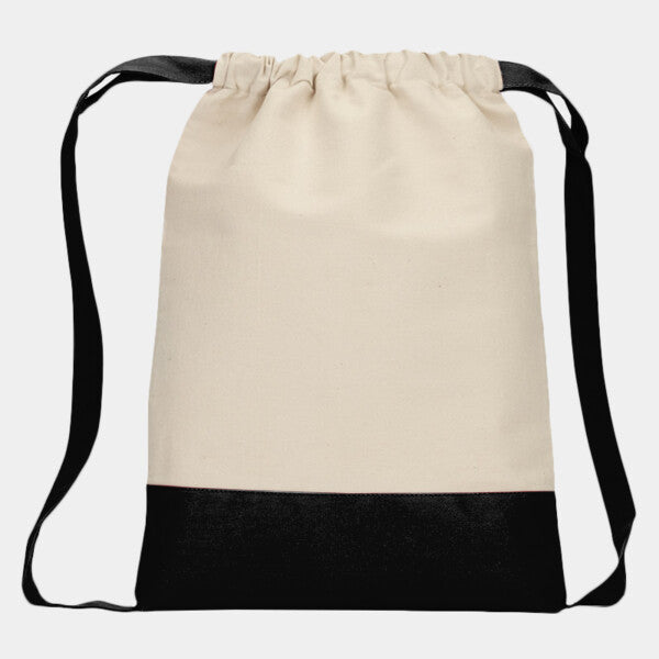CAPE COD COTTON DRAWSTRING BACKPACK