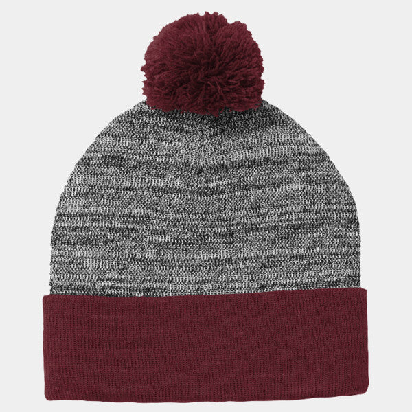 ® HEATHER POM POM BEANIE