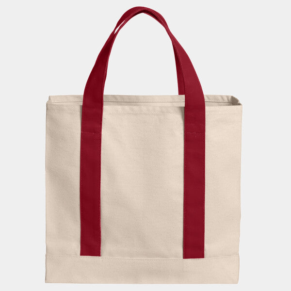 COTTON CANVAS TWO TONE TOTE