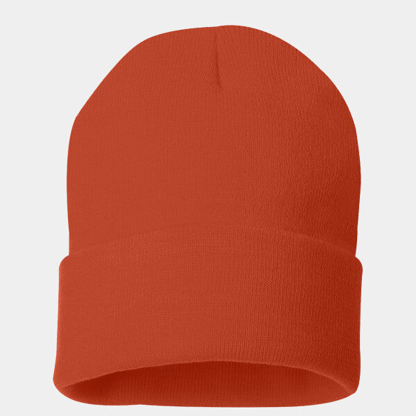 SOLID 12" CUFFED BEANIE