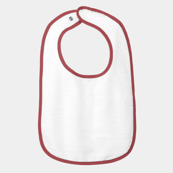 INFANT CONTRAST TRIM TERRY BIB