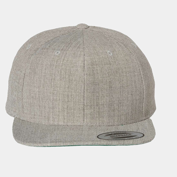 ADULT 6-PANEL STRUCTURED FLAT VISOR CLASSIC SNAPBACK