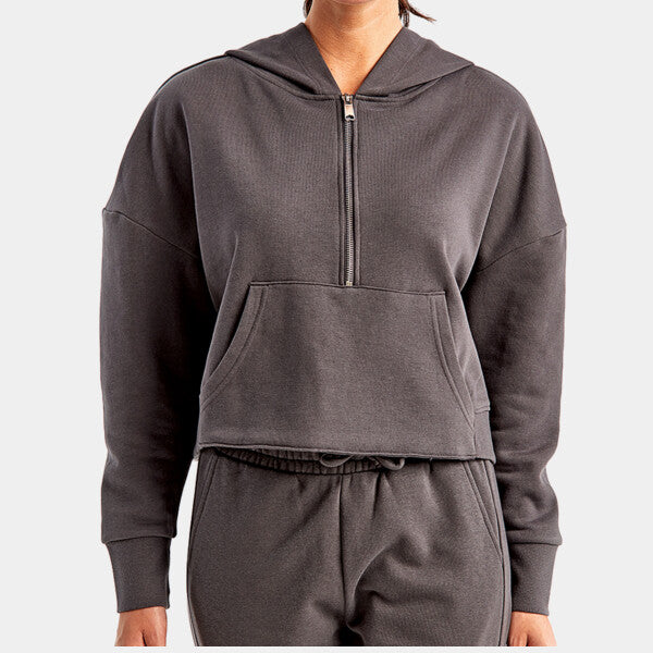 LADIES' ALICE HALF-ZIP HOODED SWEATSHIRT