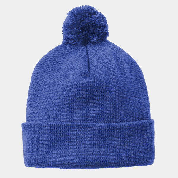 SOLID POM POM BEANIE