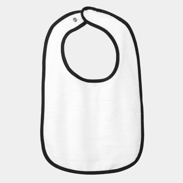 INFANT CONTRAST TRIM TERRY BIB