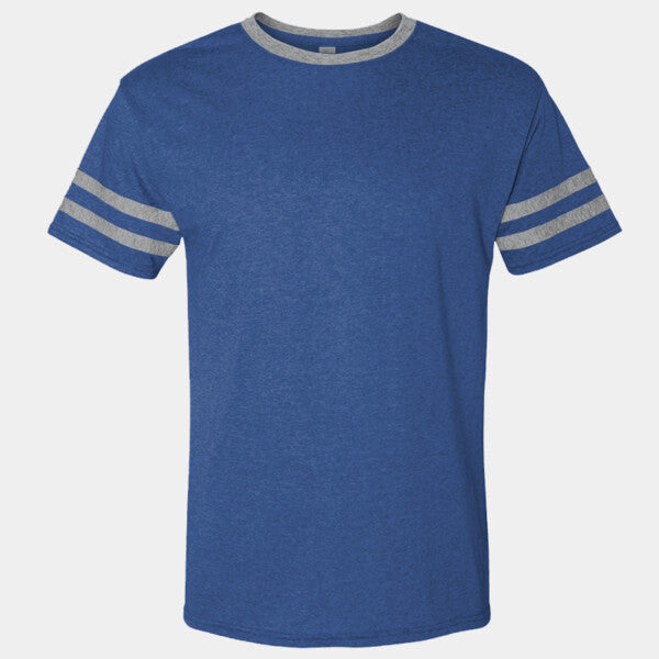 ADULT 4.5 OZ. TRI-BLEND VARSITY RINGER T-SHIRT