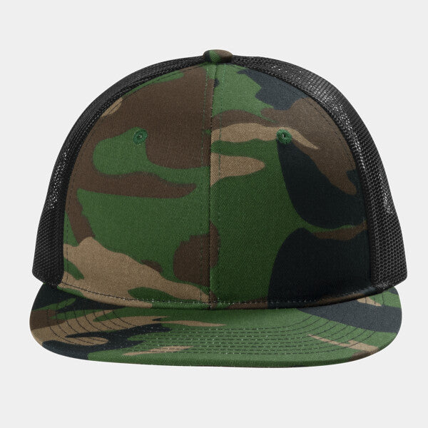 SNAPBACK FLAT BILL TRUCKER CAP