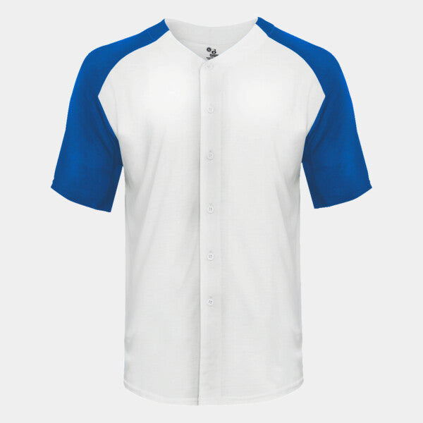 TRIBLEND FULL BUTTON T-SHIRT