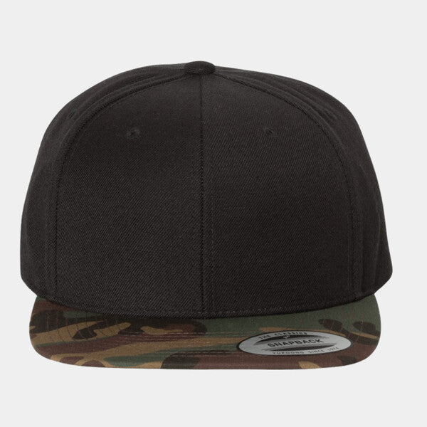 ADULT 6-PANEL STRUCTURED FLAT VISOR CLASSIC SNAPBACK