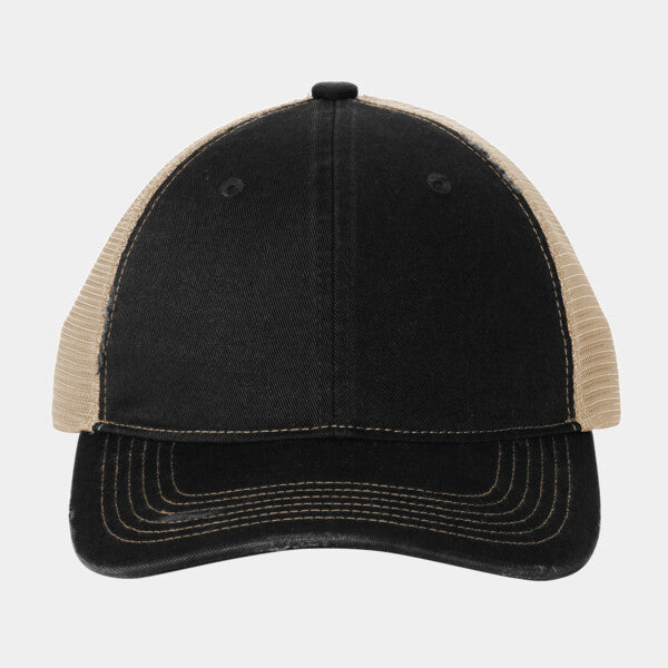 DISTRESSED MESH BACK CAP