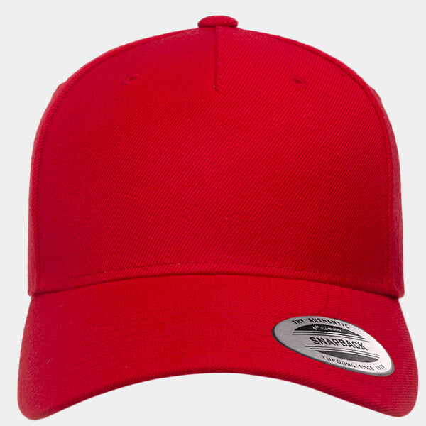 PREMIUM FIVE-PANEL CURVED VISOR SNAPBACK CAP