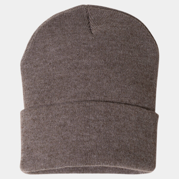 SOLID 12" CUFFED BEANIE