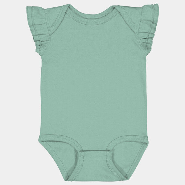 INFANT FLUTTER SLEEVE BODYSUIT