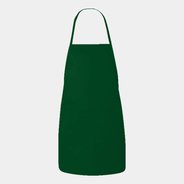 HEATHER NL2R LONG ROUND BOTTOM COTTON TWILL APRON