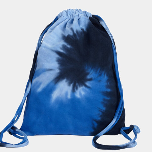 SWIRL TIE-DYED DRAWSTRING BAG