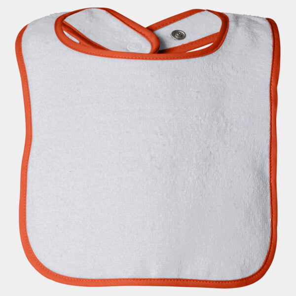 INFANT CONTRAST TRIM TERRY BIB