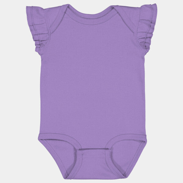 INFANT FLUTTER SLEEVE BODYSUIT