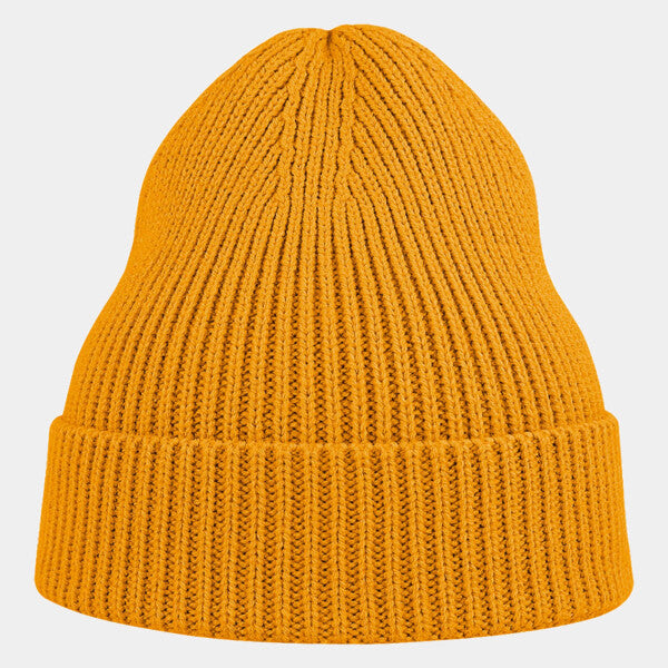 SUSTAINABLE FINE RIB CUFFED BEANIE