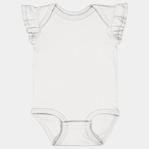 INFANT FLUTTER SLEEVE BODYSUIT