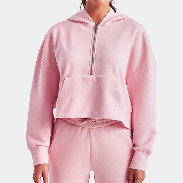 LADIES' ALICE HALF-ZIP HOODED SWEATSHIRT