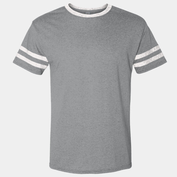ADULT 4.5 OZ. TRI-BLEND VARSITY RINGER T-SHIRT