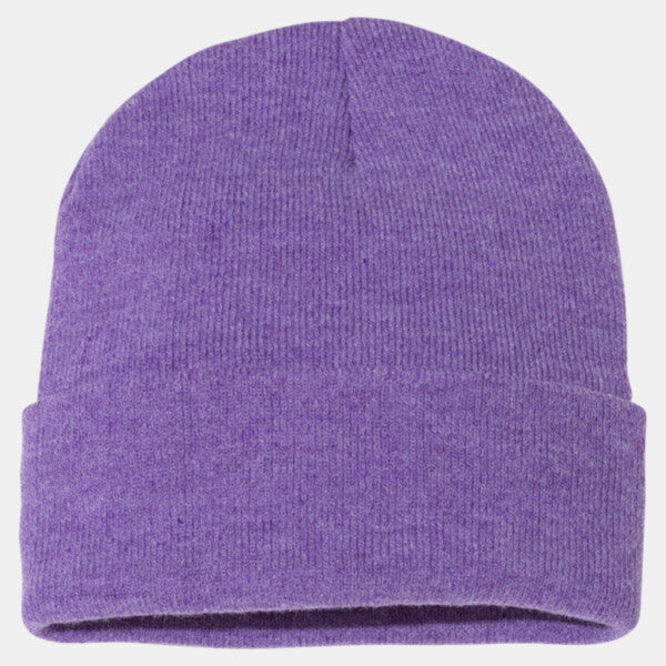 SOLID 12" CUFFED BEANIE