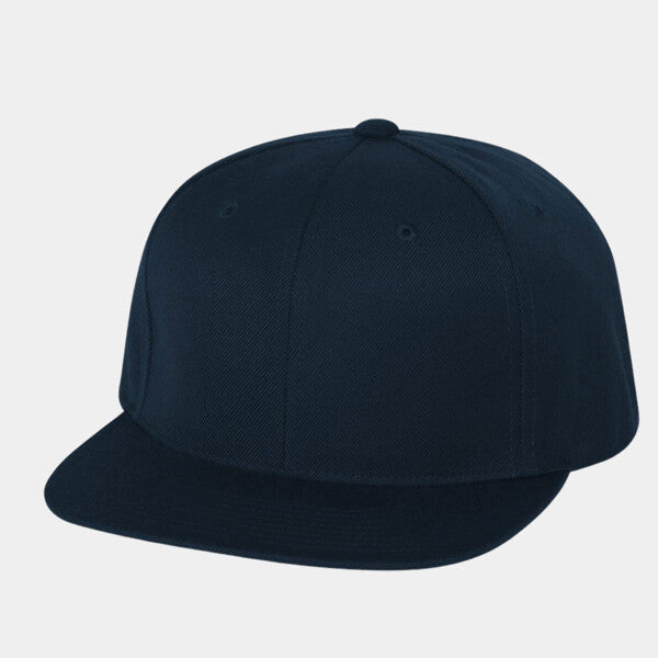 ADULT 6-PANEL STRUCTURED FLAT VISOR CLASSIC SNAPBACK