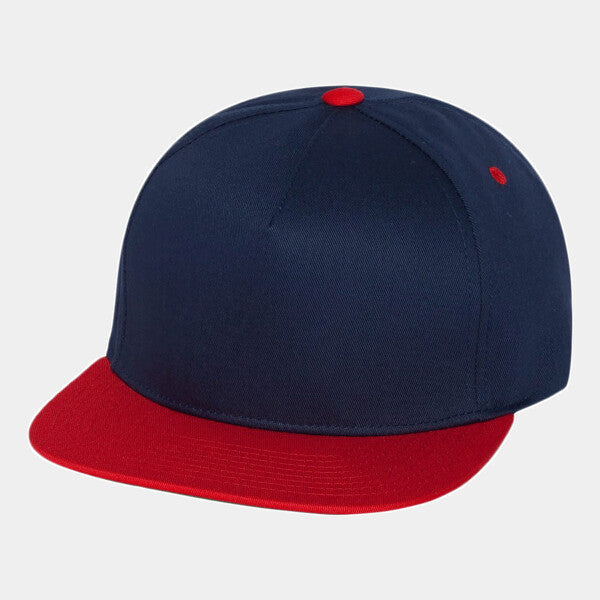 FIVE-PANEL COTTON TWILL SNAPBACK CAP