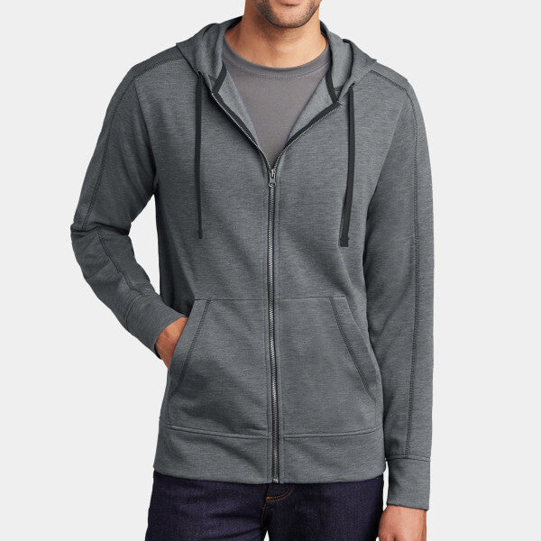 POSICHARGE ® TRI BLEND WICKING FLEECE FULL ZIP HOODED JACKET