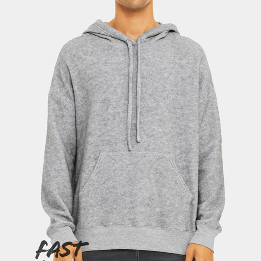 FWD FASHION UNISEX SUEDED FLEECE PULLOVER SWEATSHIRT