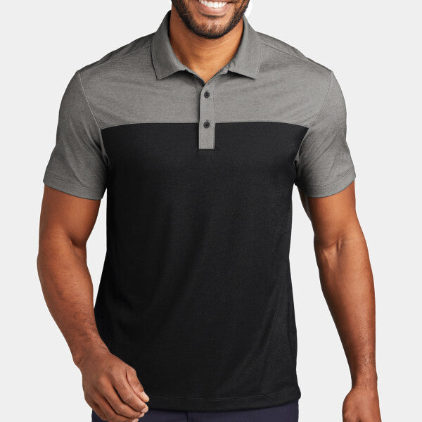 FINE PIQUE BLEND BLOCKED POLO