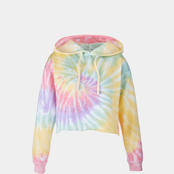 LADIES' CROPPED HOODED SWEATSHIRT