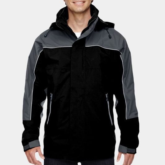 ADULT 3-IN-1 SEAM-SEALED MID-LENGTH JACKET WITH PIPING