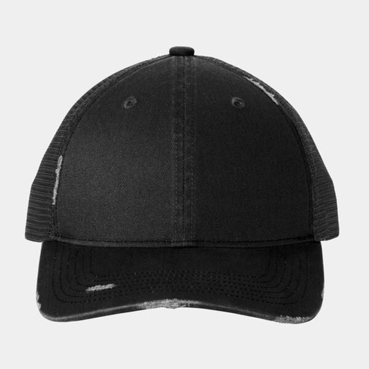 DISTRESSED MESH BACK CAP
