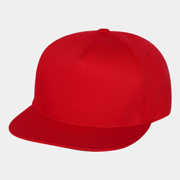 FIVE-PANEL COTTON TWILL SNAPBACK CAP