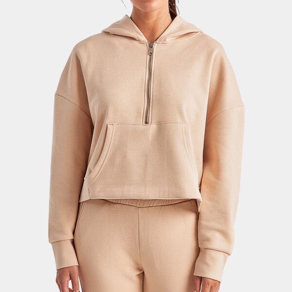 LADIES' ALICE HALF-ZIP HOODED SWEATSHIRT