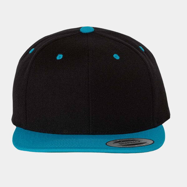 ADULT 6-PANEL STRUCTURED FLAT VISOR CLASSIC SNAPBACK