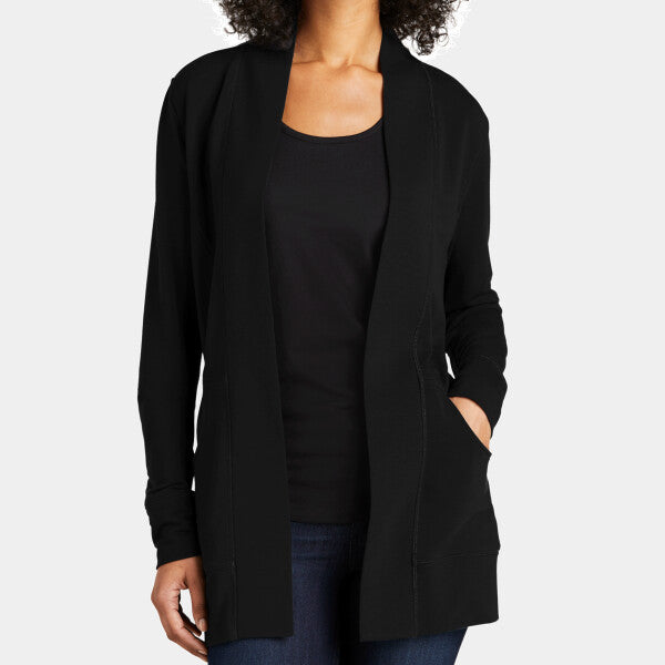 LADIES MICROTERRY CARDIGAN