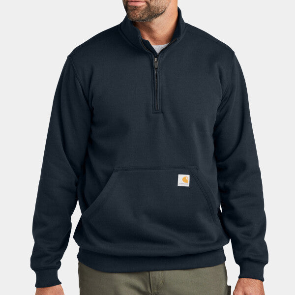 MIDWEIGHT 1/4 ZIP MOCK NECK SWEATSHIRT
