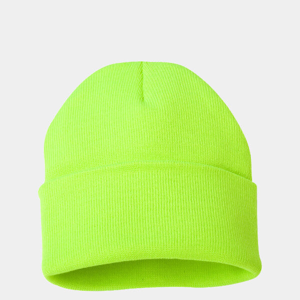 SOLID 12" CUFFED BEANIE