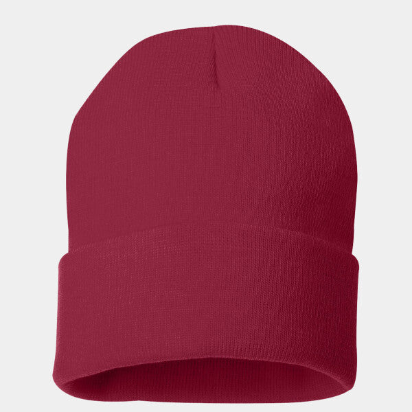 SOLID 12" CUFFED BEANIE