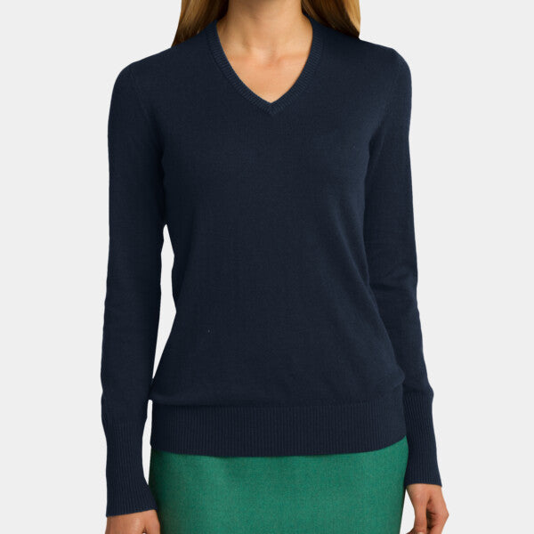 LADIES V NECK SWEATER