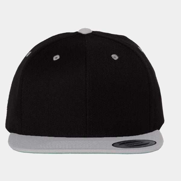ADULT 6-PANEL STRUCTURED FLAT VISOR CLASSIC SNAPBACK