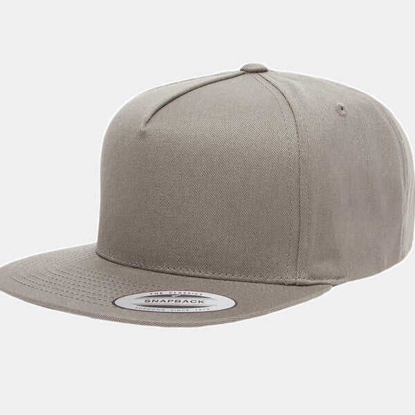 FIVE-PANEL COTTON TWILL SNAPBACK CAP