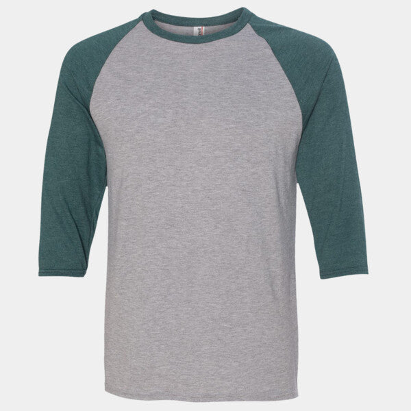 TRIBLEND RAGLAN THREE-QUARTER SLEEVE T-SHIRT