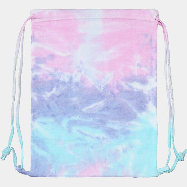 SWIRL TIE-DYED DRAWSTRING BAG