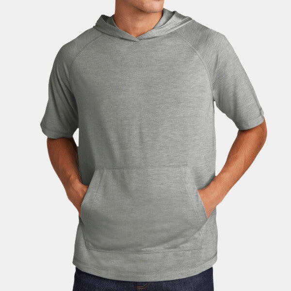 POSICHARGE ® TRI BLEND WICKING SHORT SLEEVE HOODIE