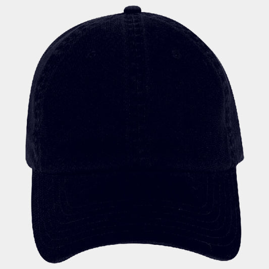 OTTO CAP GARMENT WASHED COTTON TWILL 6 PANEL LOW PROFILE DAD HAT