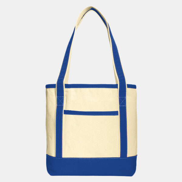 MEDIUM COTTON CANVAS BOAT TOTE